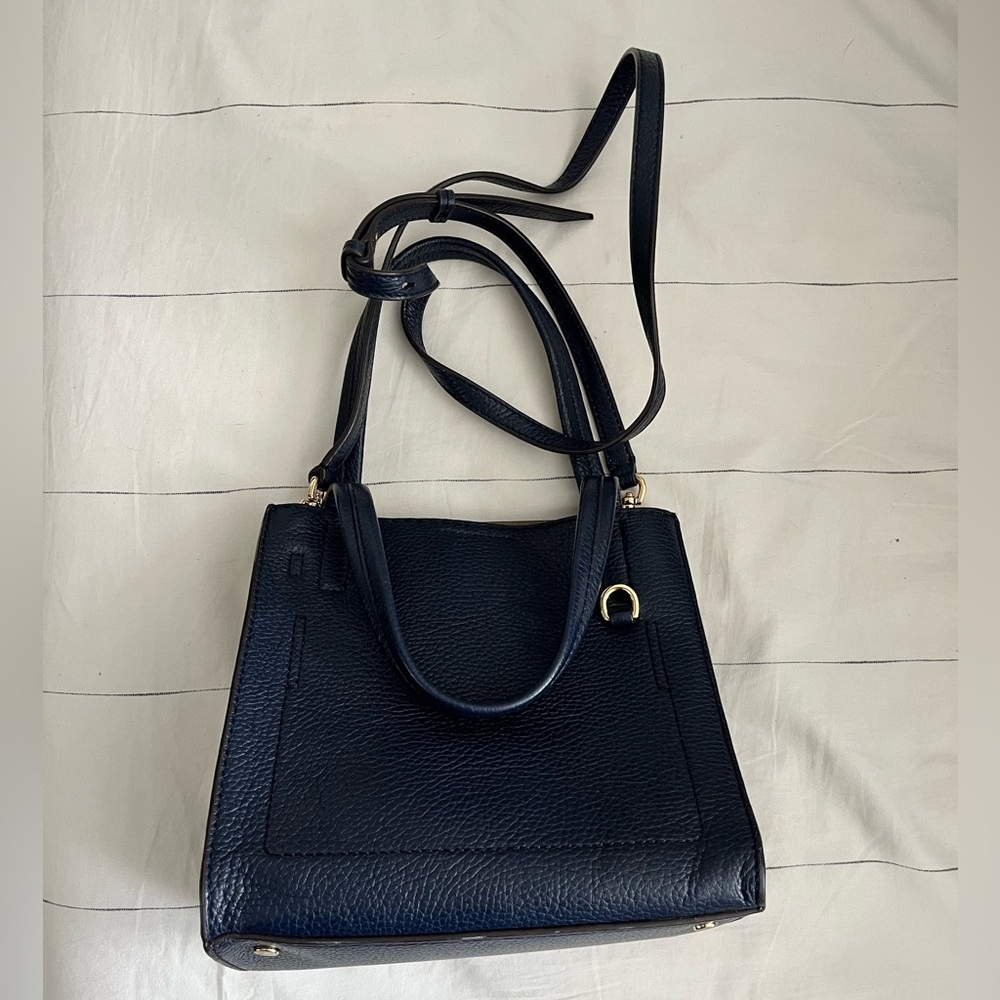 Banana Republic Navy Leather Mini Tote